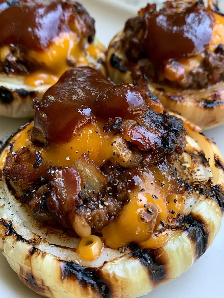 Stuffed Onion Bombs with Crispy Bacon and Sharp Cheddar