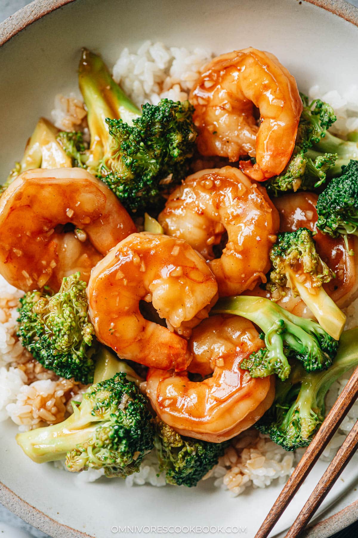 Shrimp and Broccoli with Juicy Shrimp and Glossy Savory Sauce