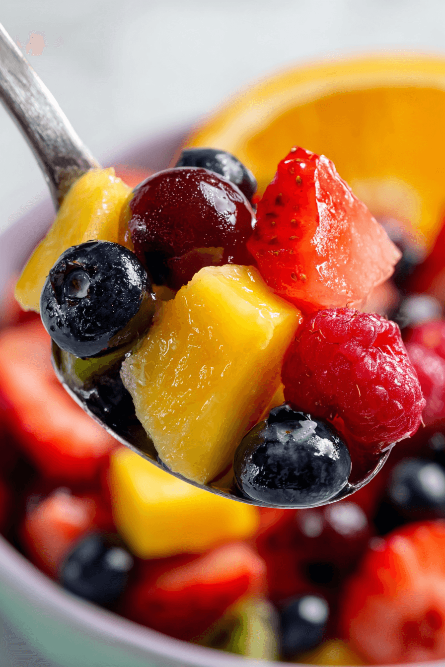 Simple Fruit Salad: Bright Citrus Dressing with Fresh Mint