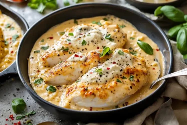 Marry Me Chicken: Creamy Sauce with Tangy Sun-Dried Tomatoes and Parmesan