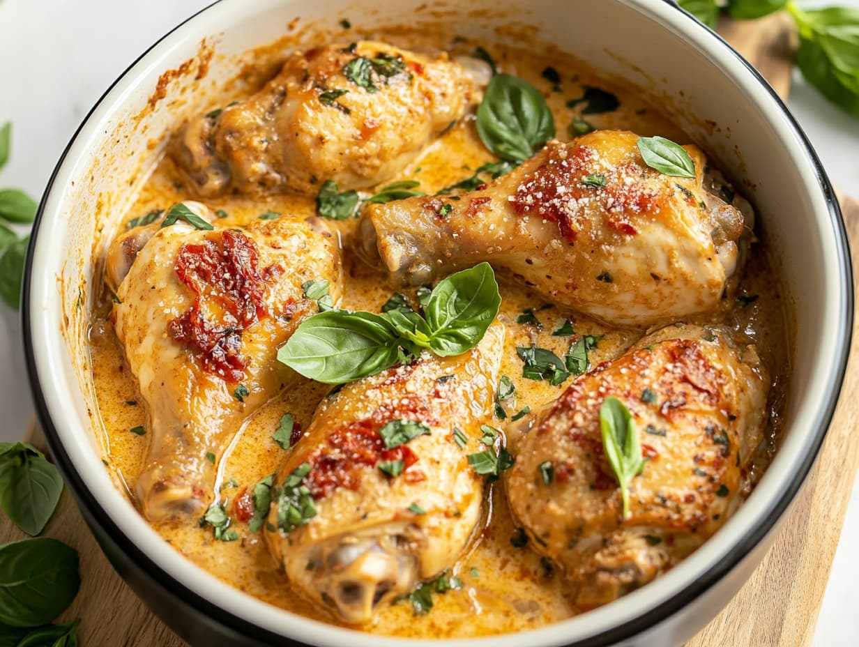 Crockpot Marry Me Chicken with Garlic-Parmesan Sauce and Sun-Dried Tomatoes