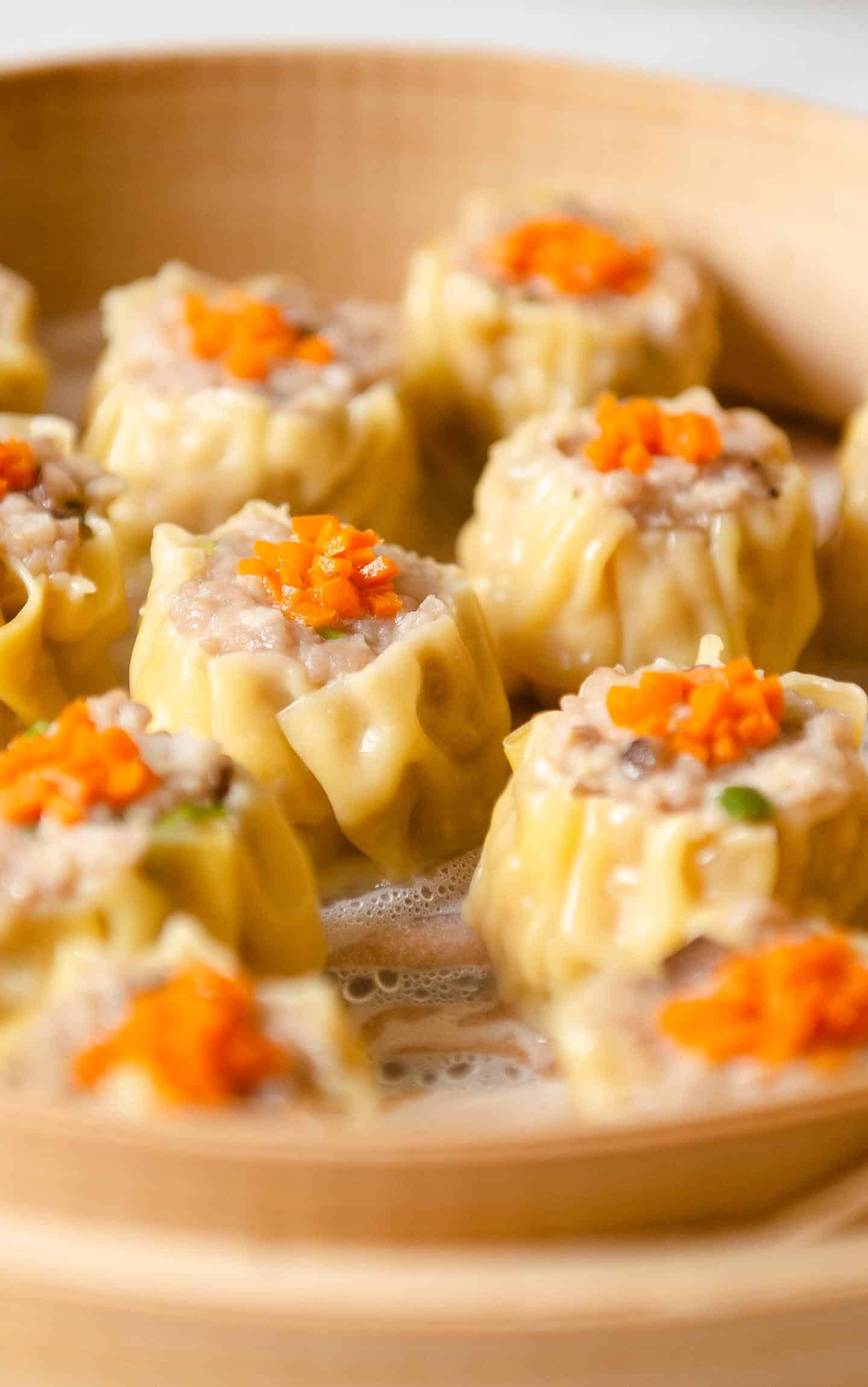 Cantonese Shumai With Pork, Shrimp, and Crisp Water Chestnuts
