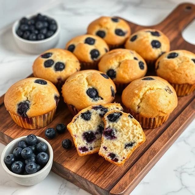 High-Protein Blueberry Cottage Cheese Muffins: Moist, Tender, and Nutritious