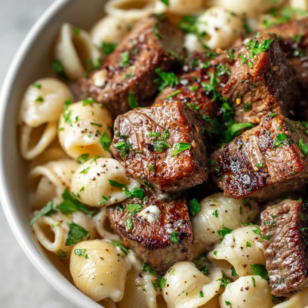 Garlic Butter Steak Bites with Sirloin and Fresh Garlic