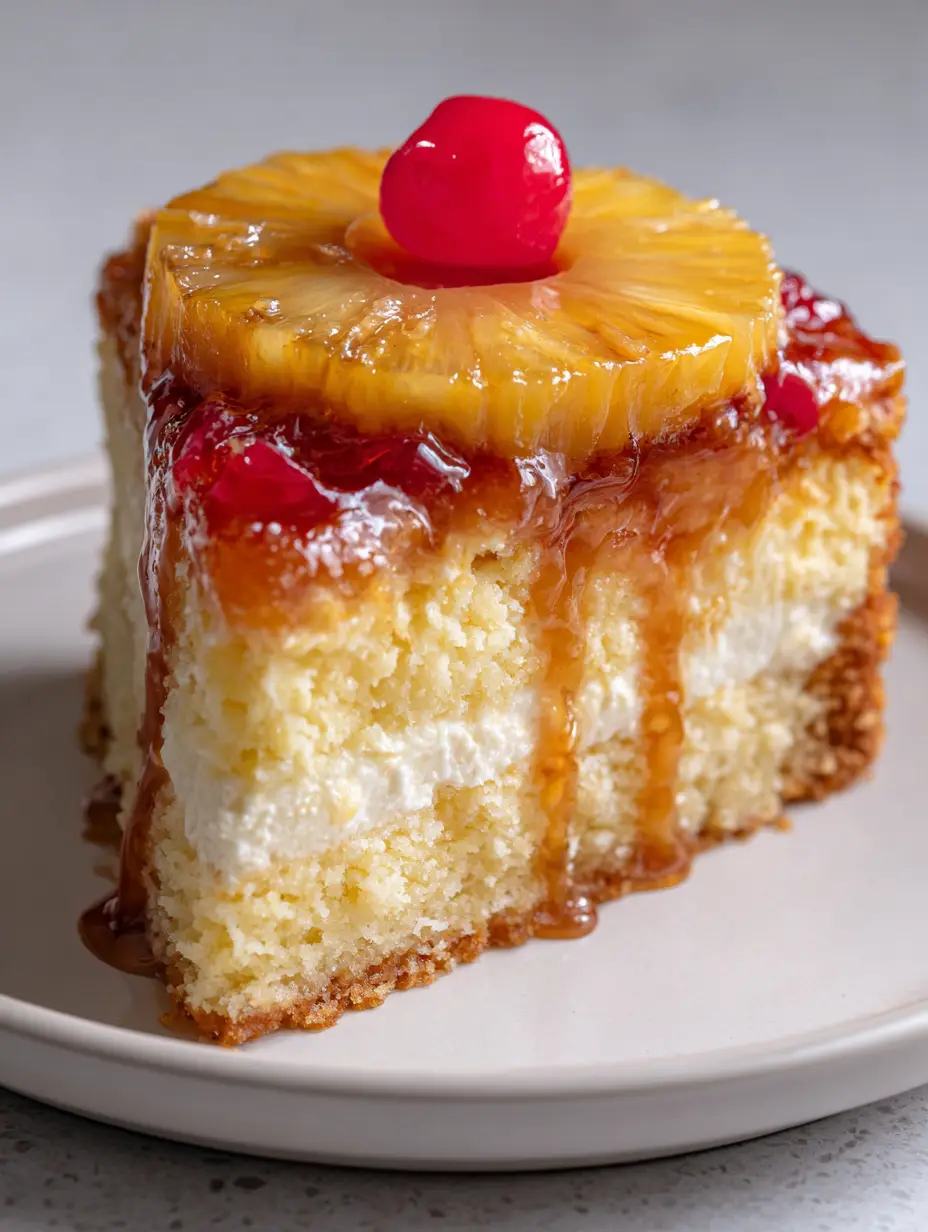 Pineapple Upside-Down Cheesecake with Caramelized Pineapple