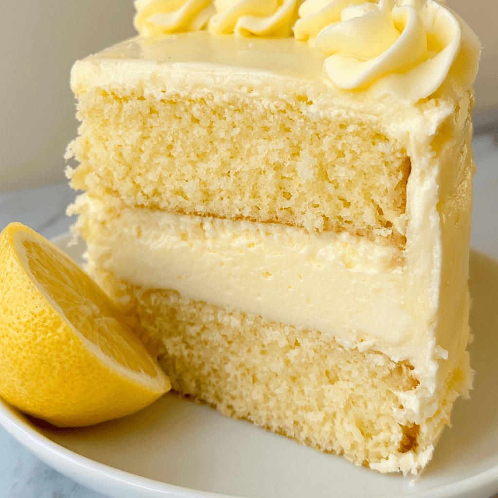 Lemon Cheesecake Layer Cake with Tangy Cream Cheese Frosting
