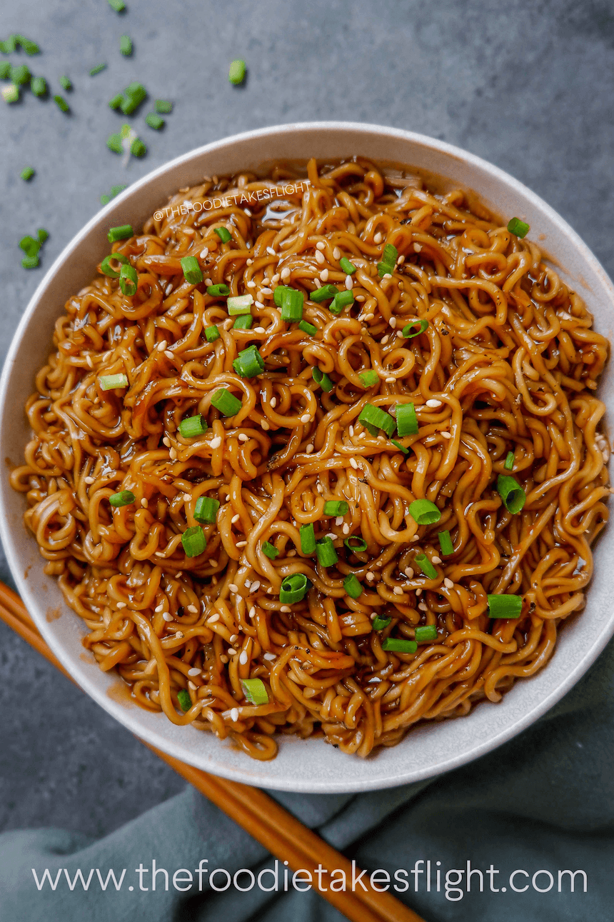 Saucy Vegan Ramen Noodles with Chewy Noodles and Tofu